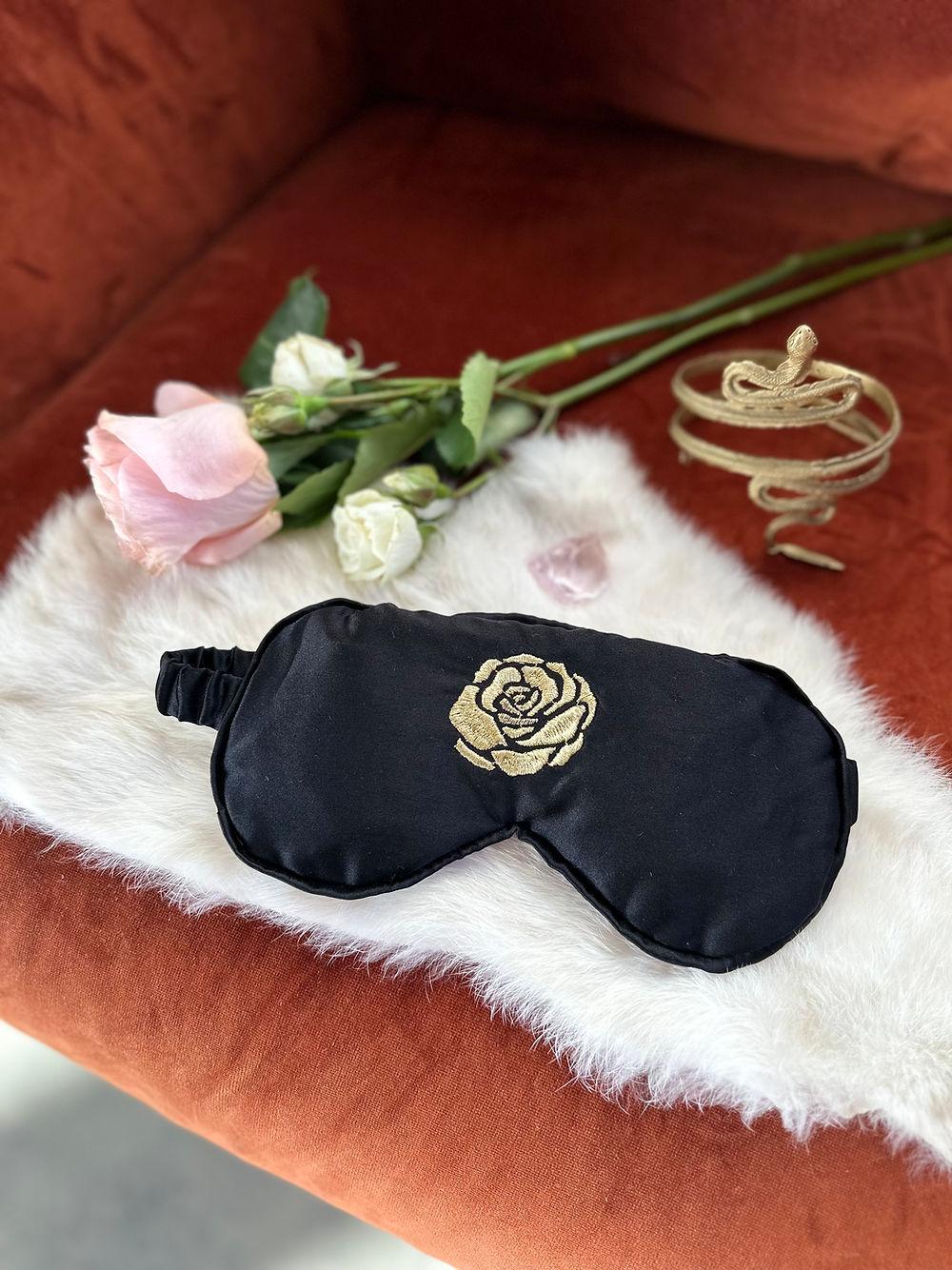 Silk Crystal Mask - Rosa Mystica - The Rose Codes