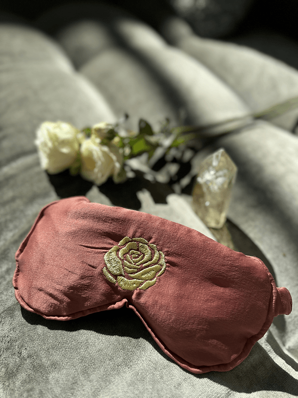 Silk Crystal Mask - Rosa Mystica - The Rose Codes