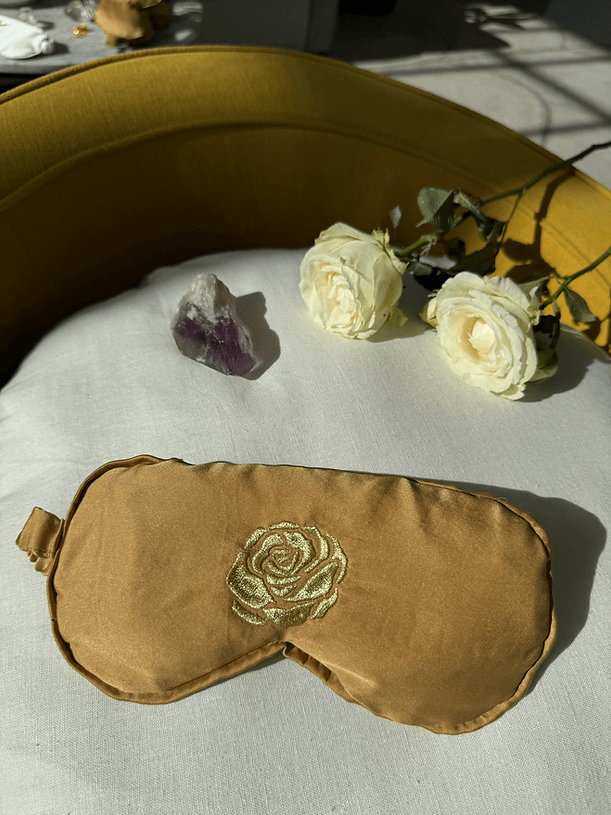Silk Crystal Mask - Rosa Mystica - The Rose Codes