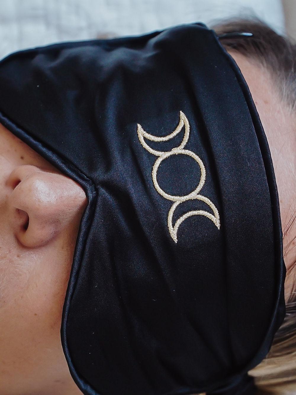 Silk Crystal Mask - Triple Moon Goddess - The Rose Codes