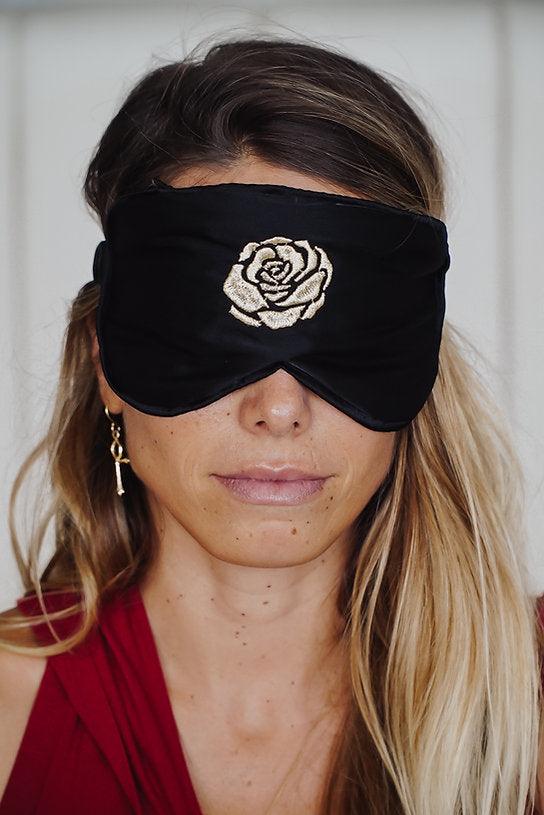 Silk Crystal Mask - Rosa Mystica - The Rose Codes