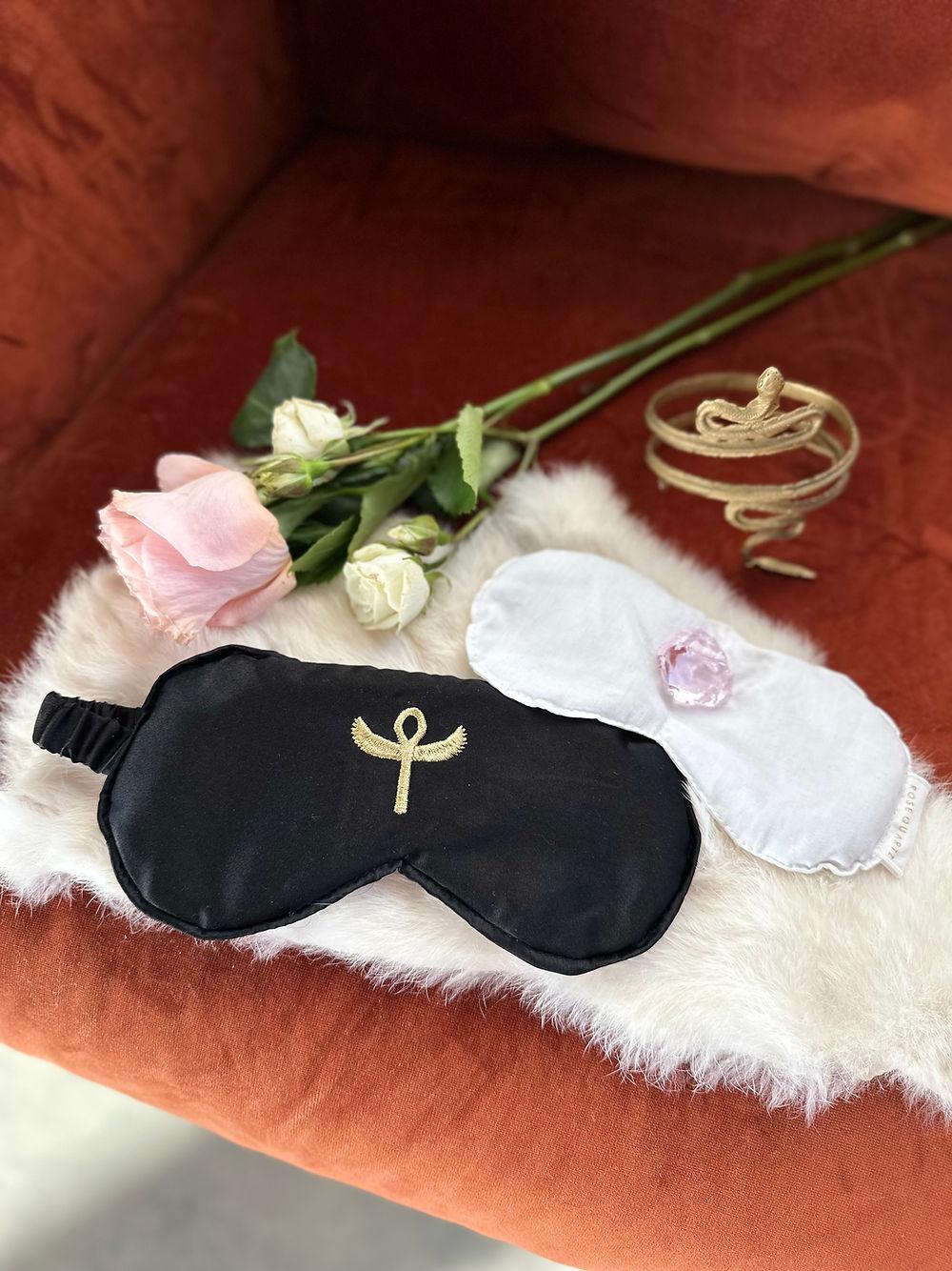 Silk Crystal Mask - Ankh of Isis - The Rose Codes