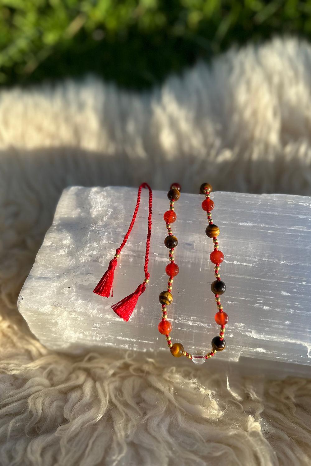 The Red Thread - Womb Mala - The Rose Codes