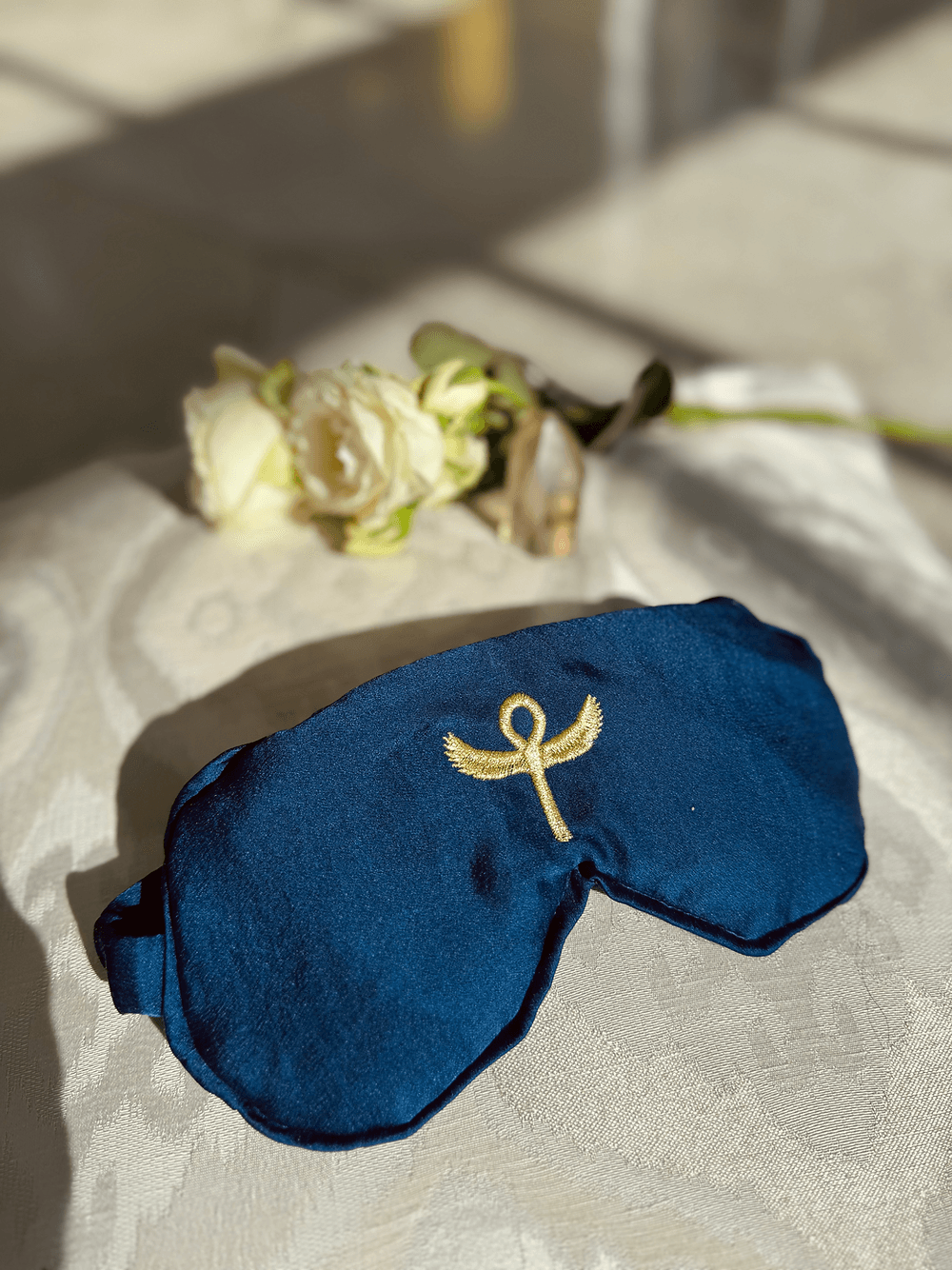 Silk Crystal Mask - Ankh of Isis - The Rose Codes