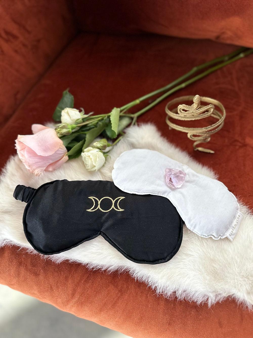 Silk Crystal Mask - Triple Moon Goddess - The Rose Codes