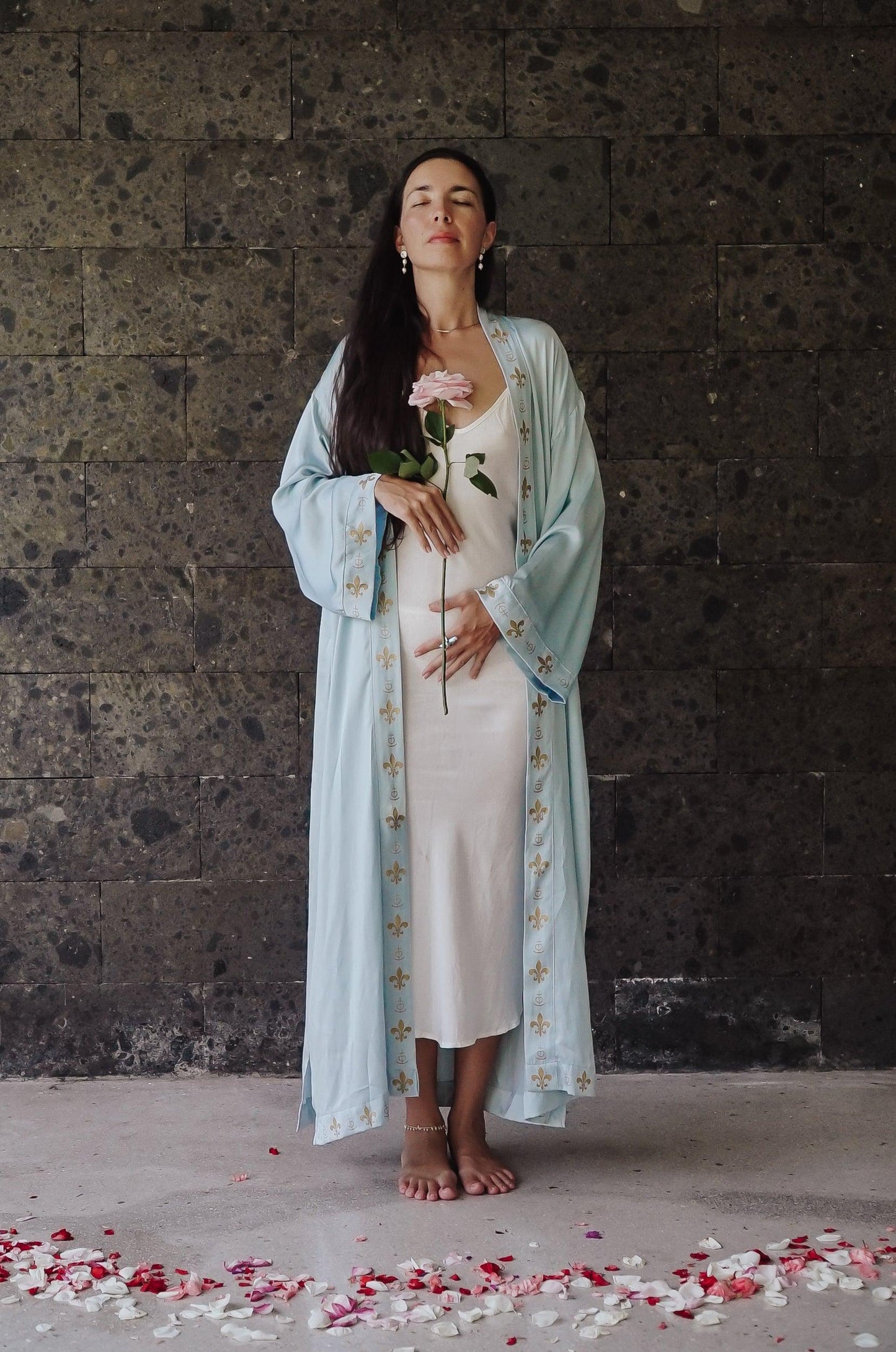 Rose Priestess Kimono (long-sleeve) - The Rose Codes