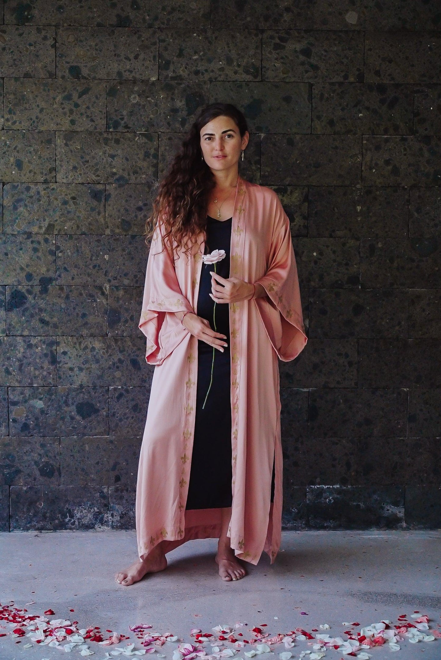 Rose Priestess Kimono (long-sleeve) - The Rose Codes
