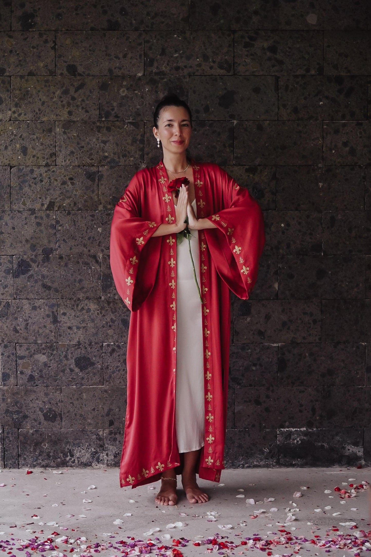 Rose Priestess Kimono (long-sleeve) - The Rose Codes