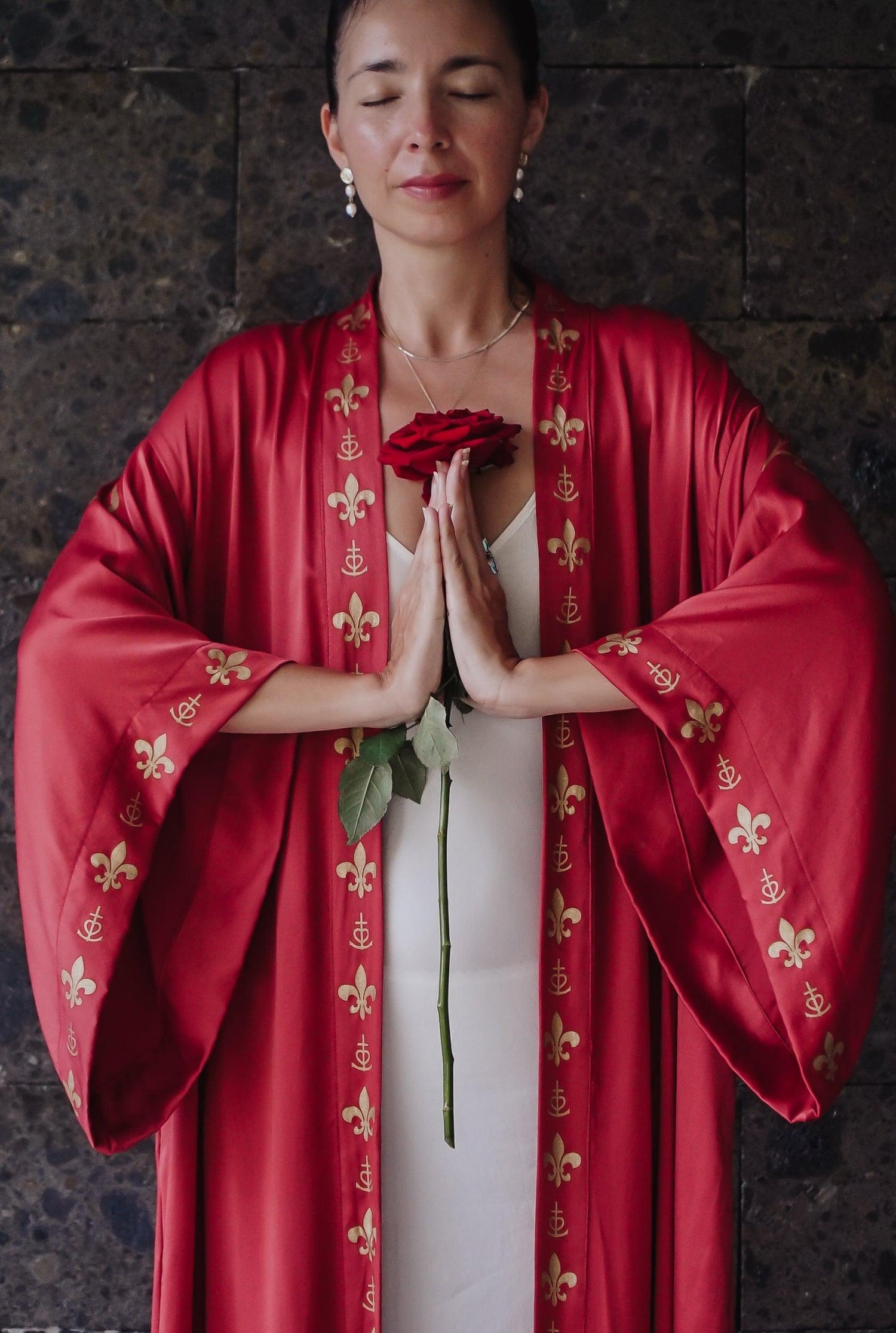 Rose Priestess Kimono (long-sleeve) - The Rose Codes
