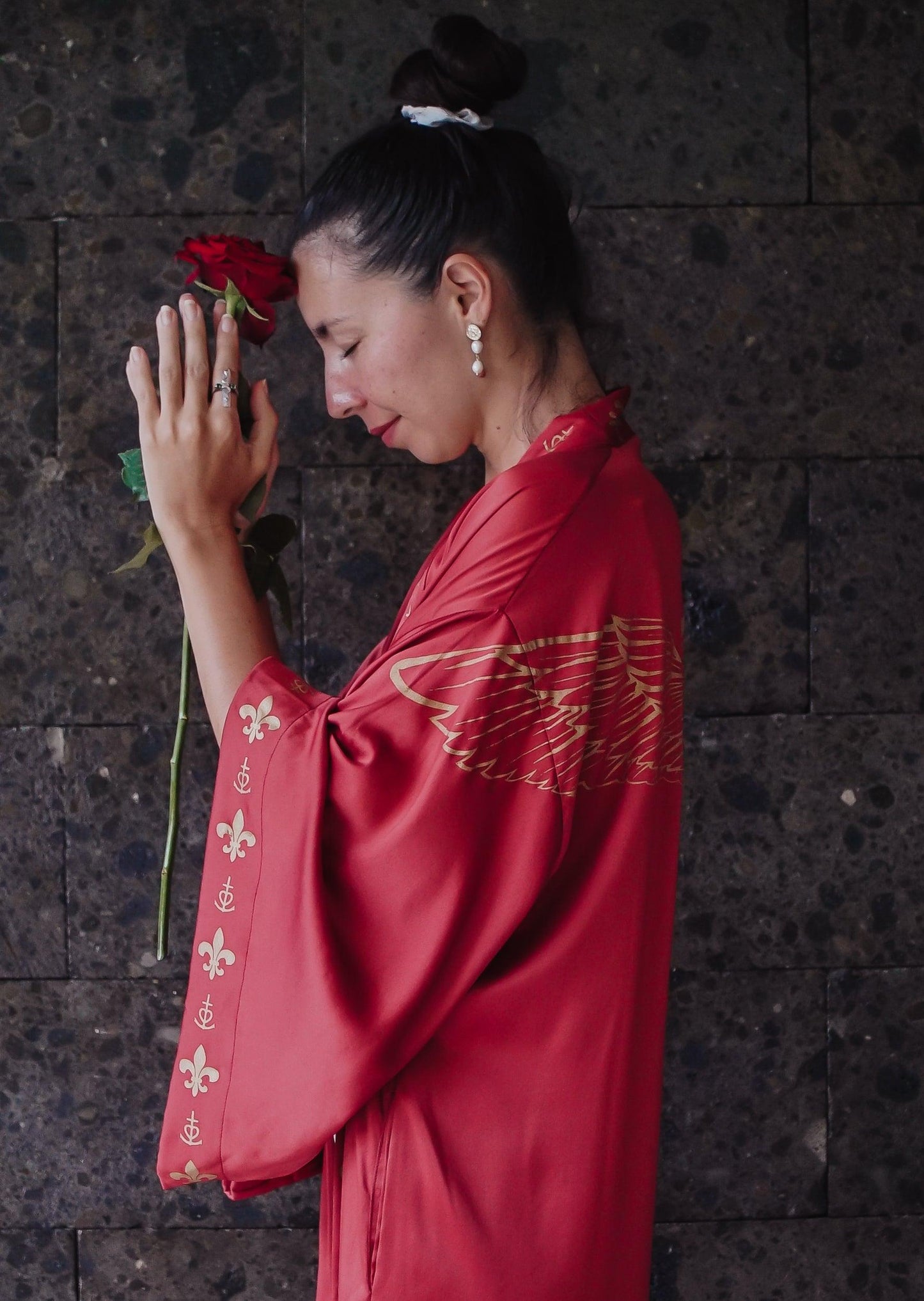 Rose Priestess Kimono (long-sleeve) - The Rose Codes