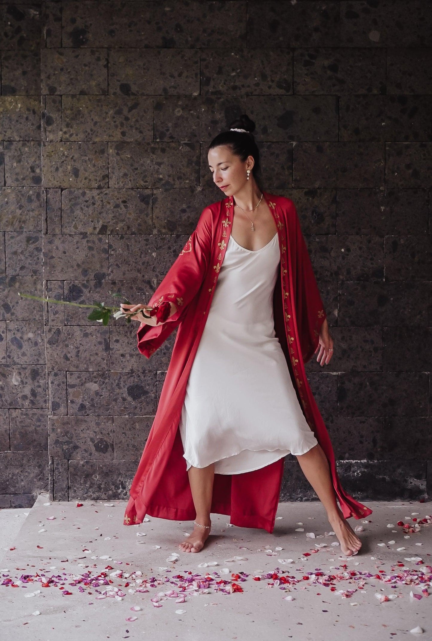 Rose Priestess Kimono (long-sleeve) - The Rose Codes