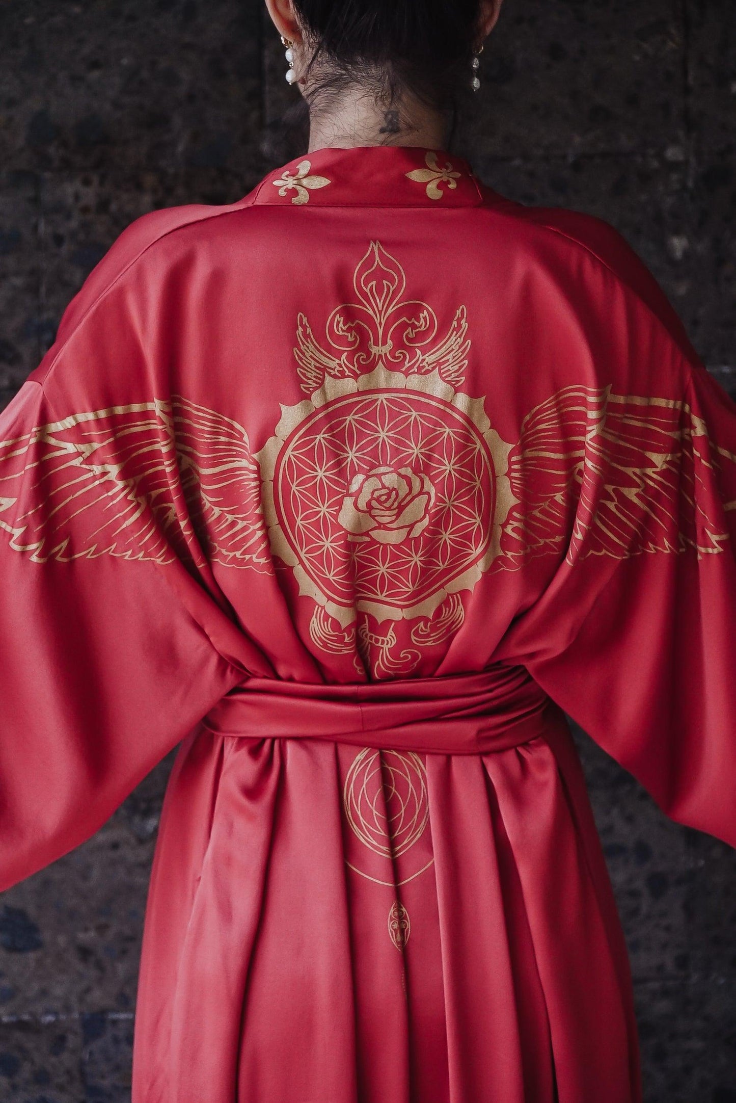 Rose Priestess Kimono (long-sleeve) - The Rose Codes