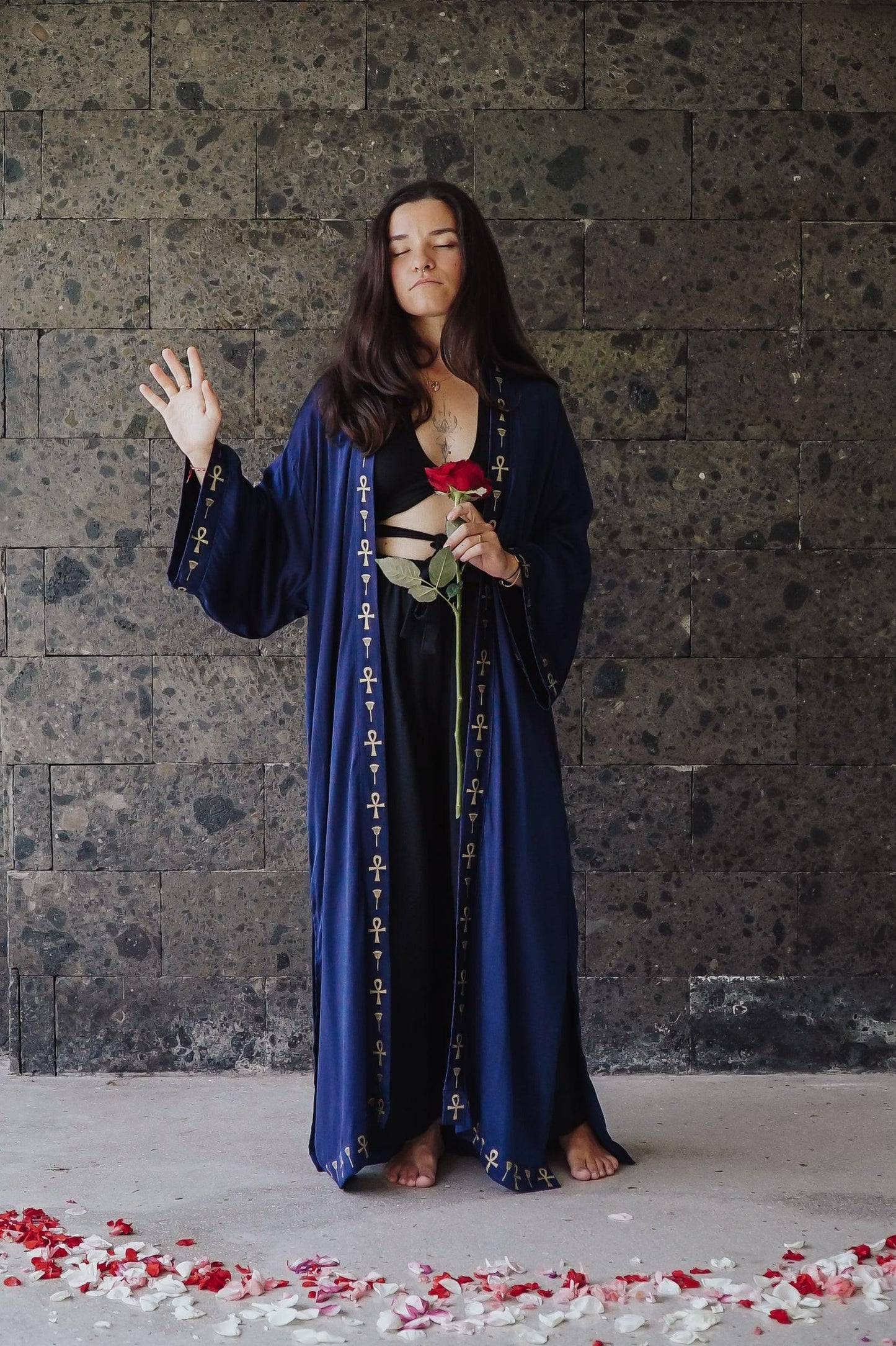 Isis Priestess Kimono (long-sleeve) - The Rose Codes