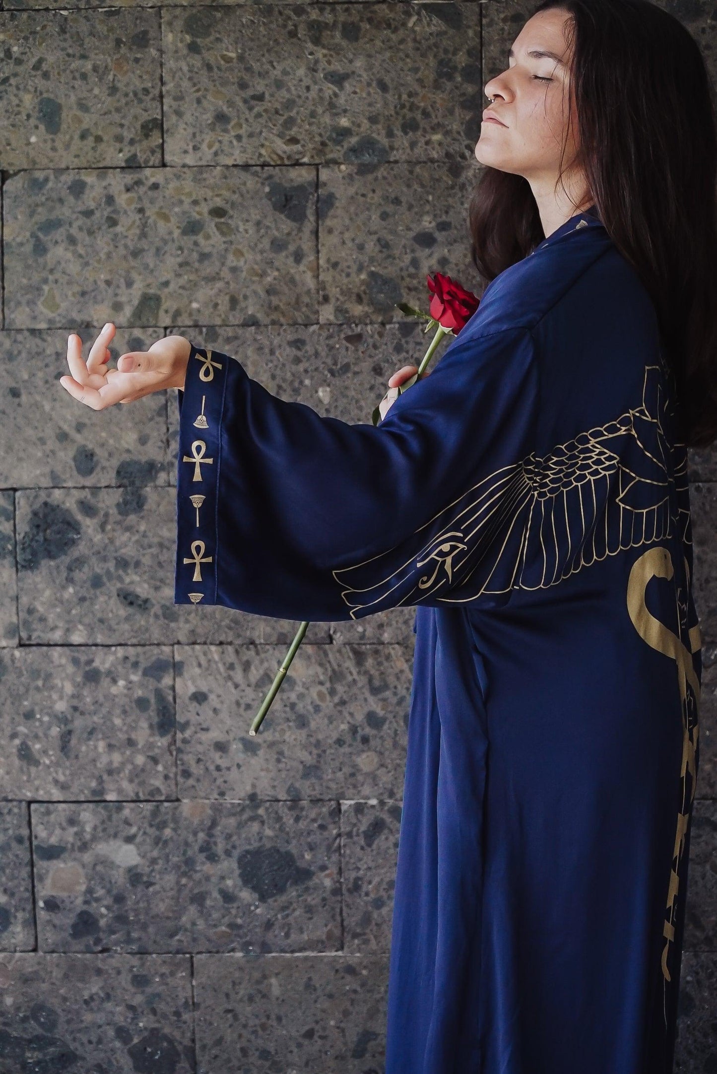 Isis Priestess Kimono (long-sleeve) - The Rose Codes