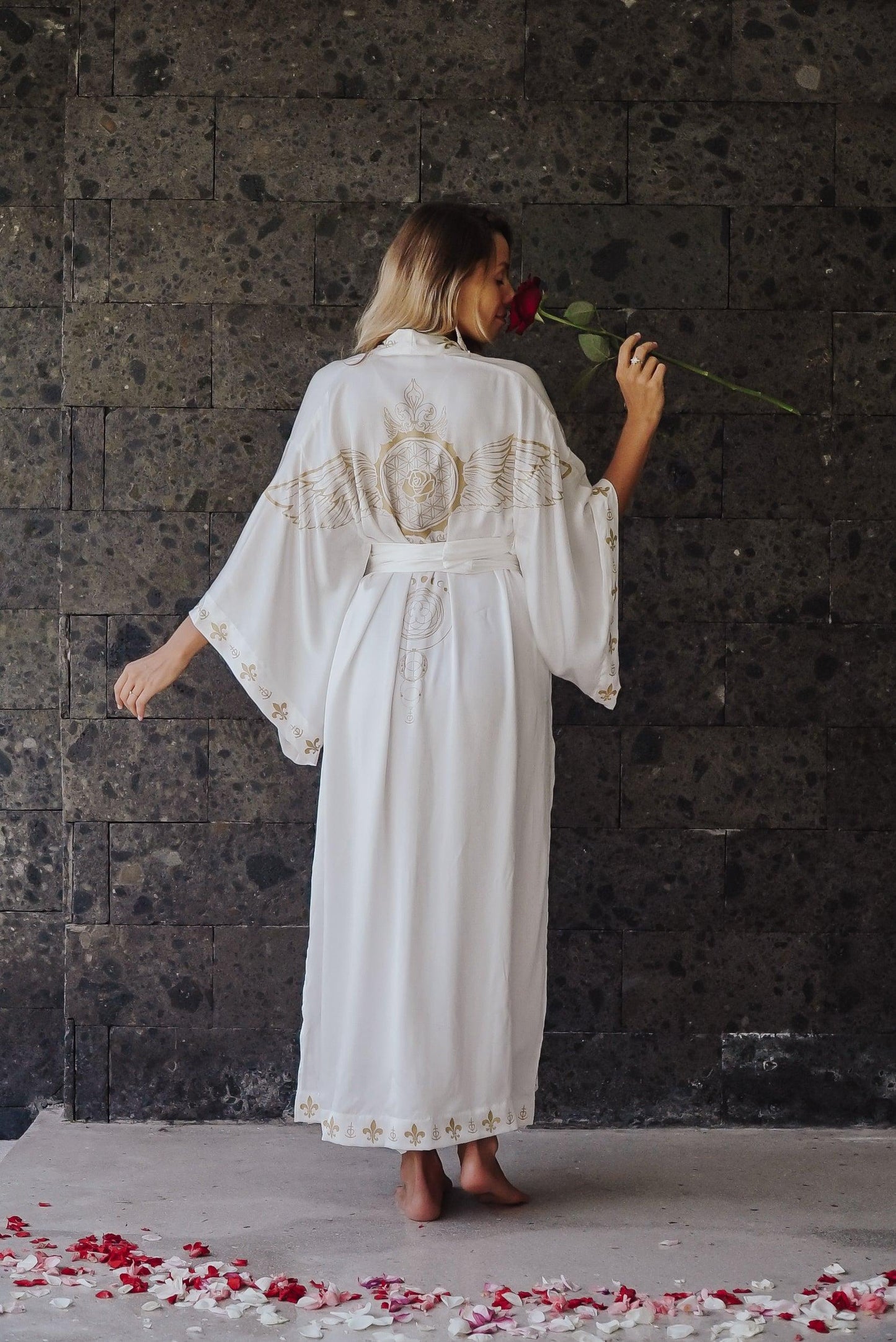 Rose Priestess Kimono (long-sleeve) - The Rose Codes
