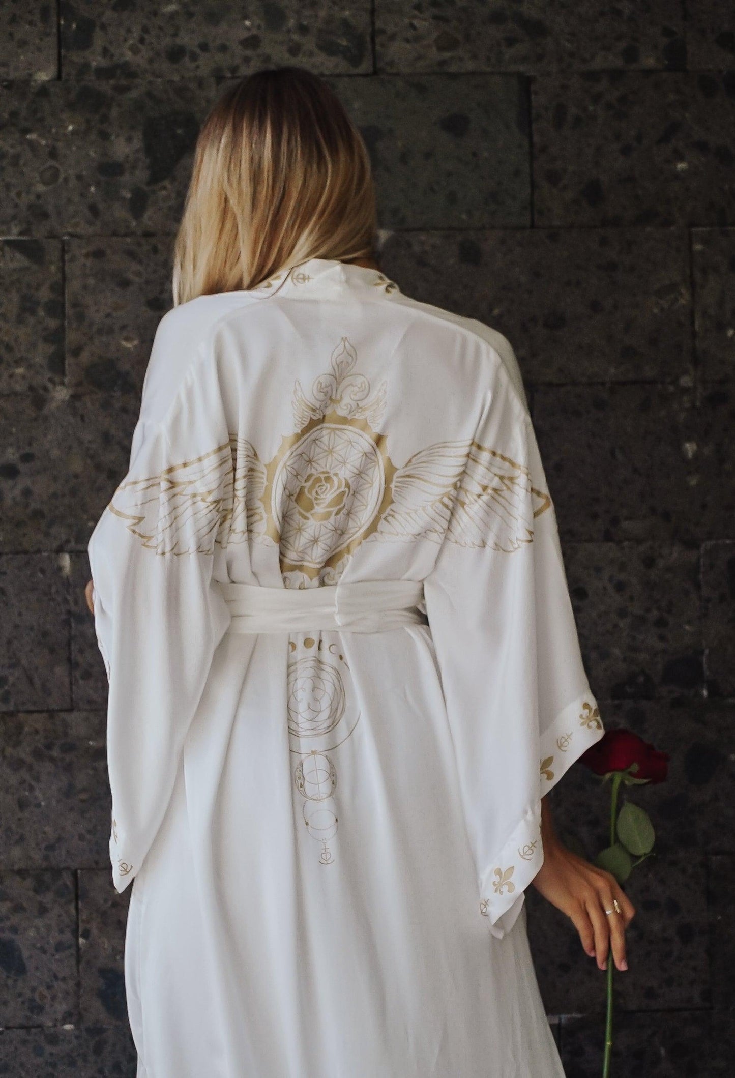 Rose Priestess Kimono (long-sleeve) - The Rose Codes
