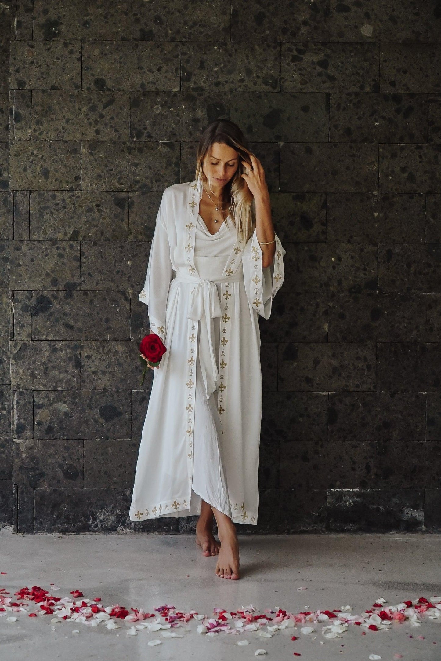Rose Priestess Kimono (long-sleeve) - The Rose Codes