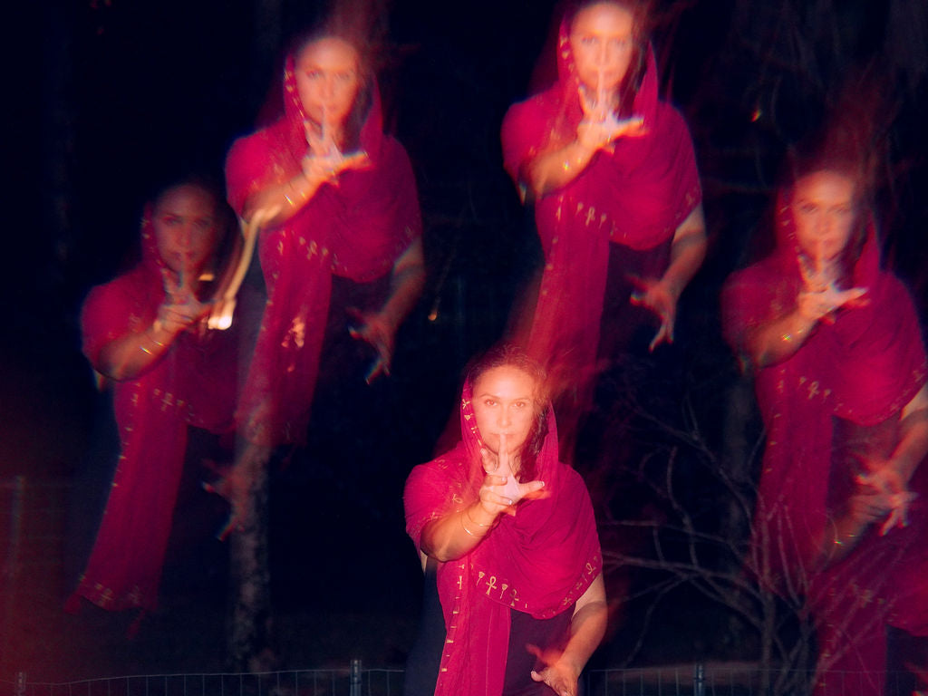 Isis Prayer Shawl - Ruby