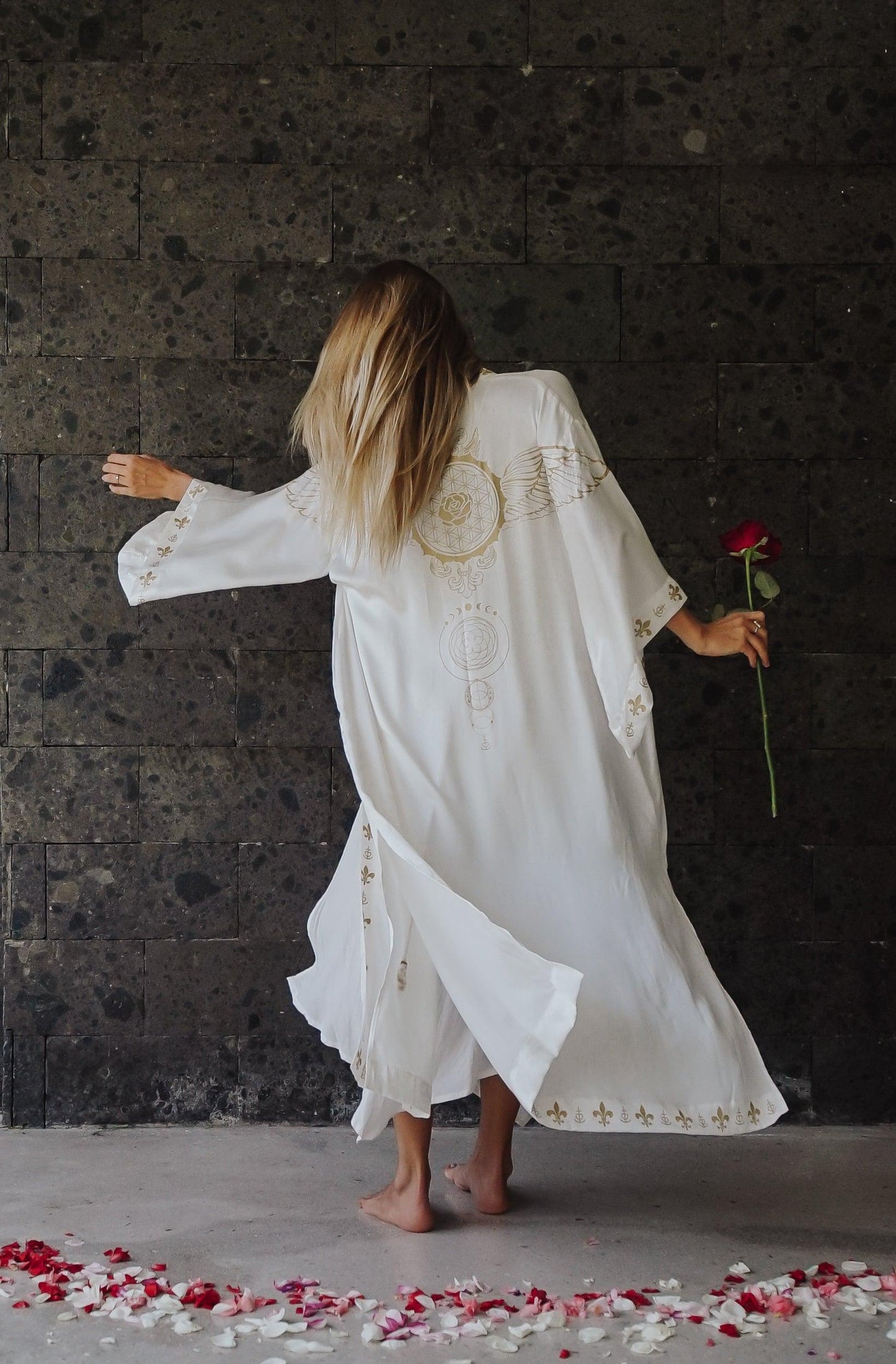 Rose Priestess Kimono (long-sleeve) - The Rose Codes