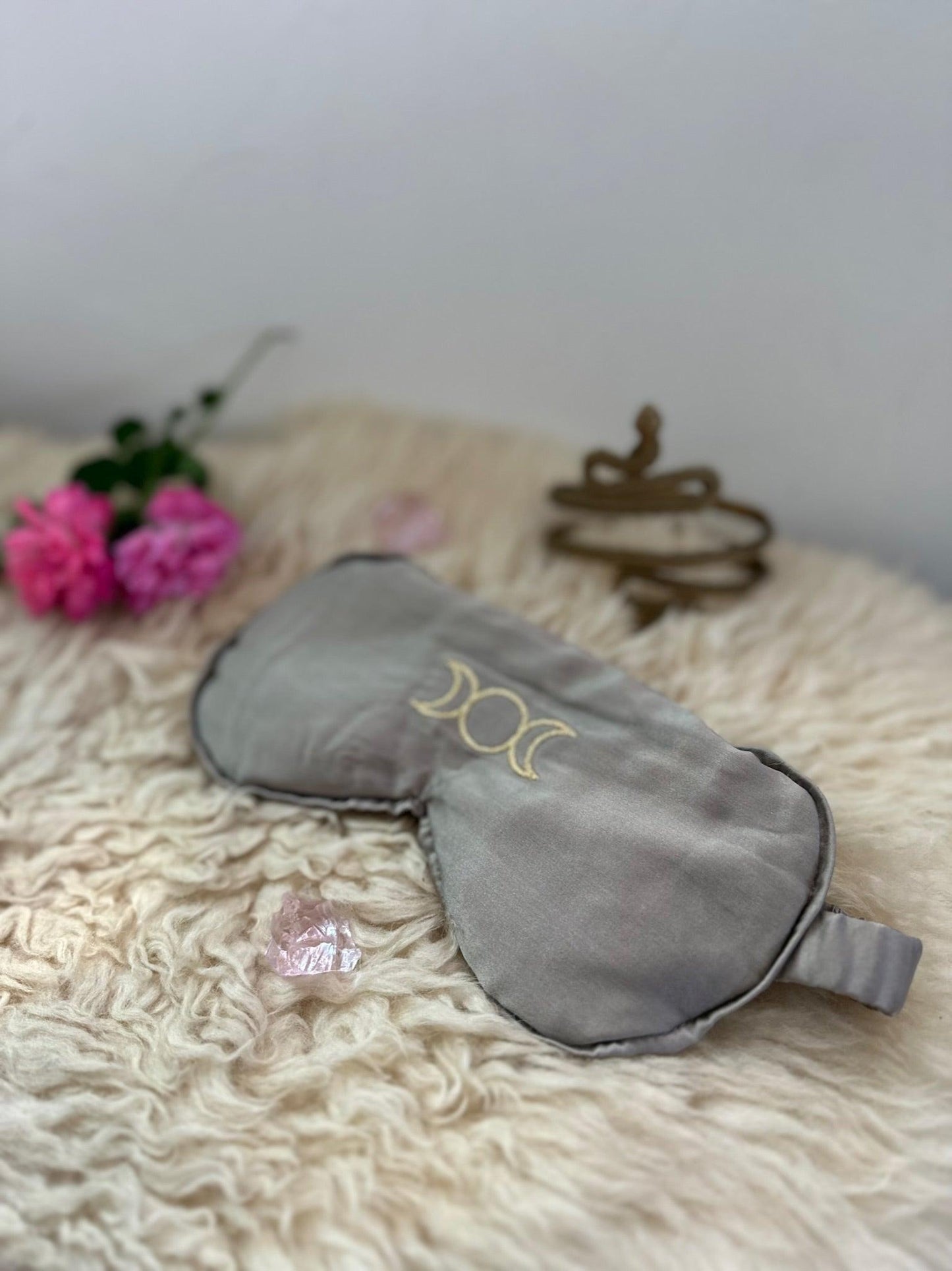Silk Crystal Mask - Triple Moon Goddess - The Rose Codes