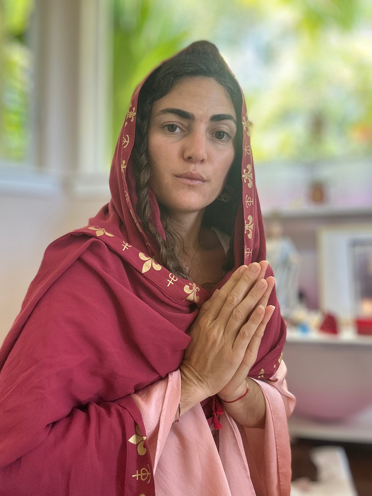 Magdalene Prayer Shawl - Ruby