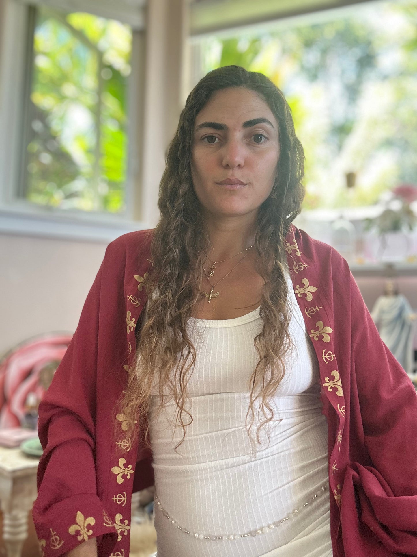 Magdalene Prayer Shawl - Ruby