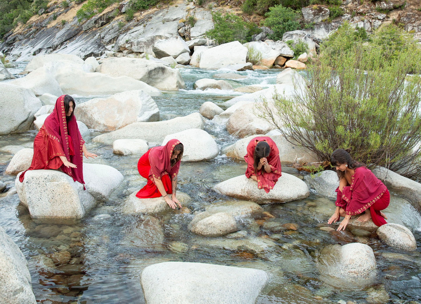 Isis Prayer Shawl - Ruby