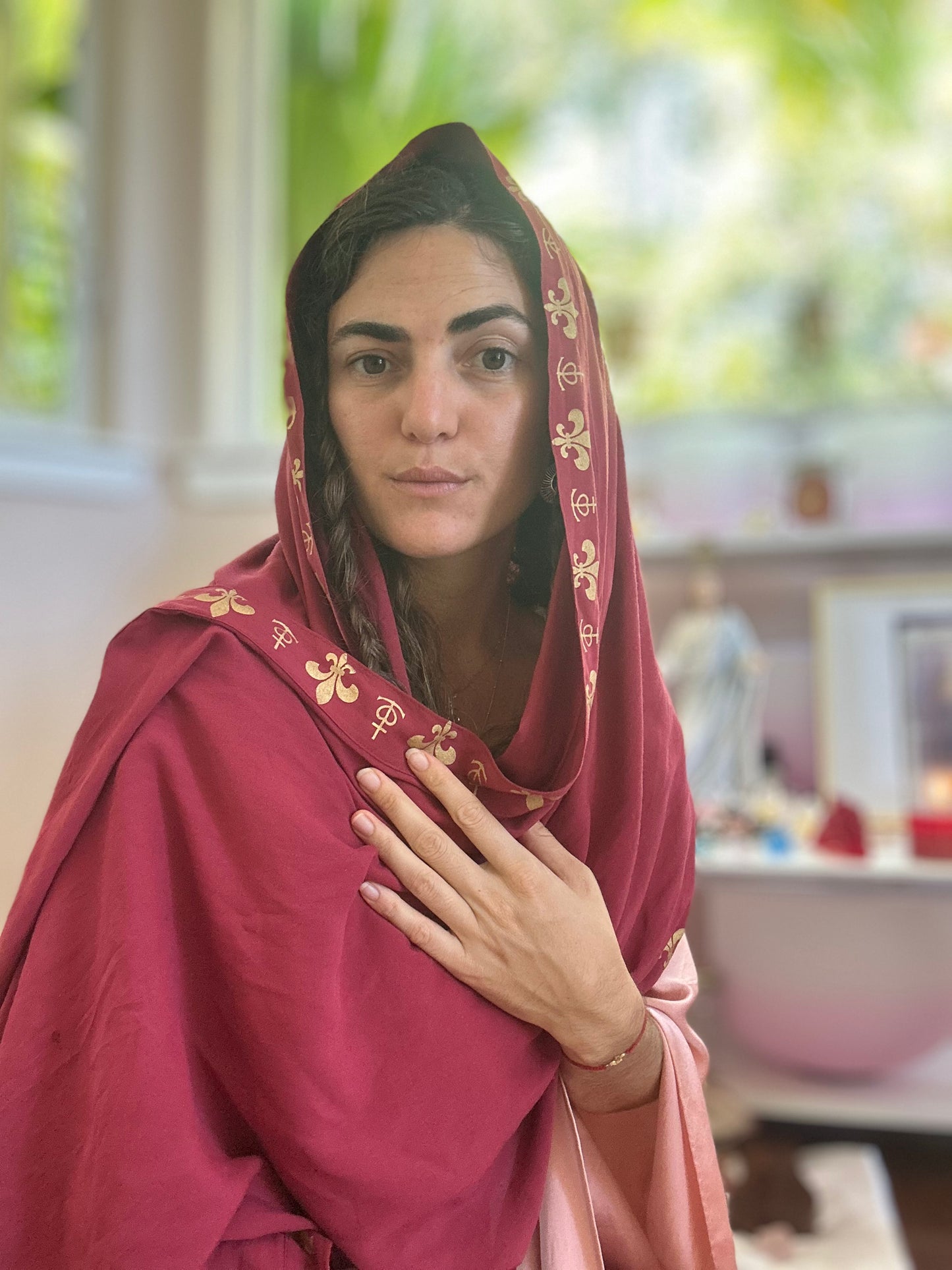 Magdalene Prayer Shawl - Ruby
