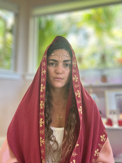 Magdalene Prayer Shawl - Ruby