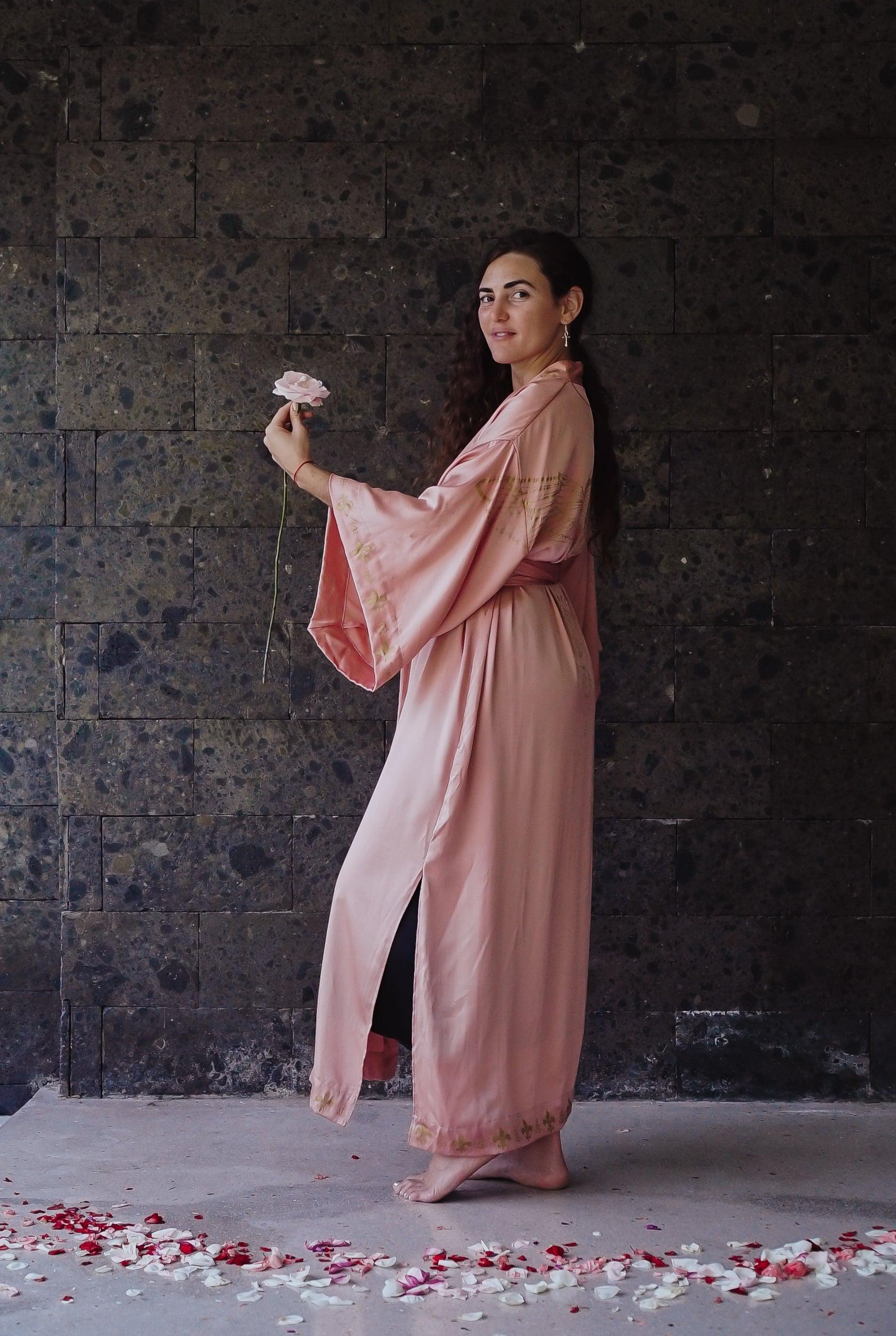 Rose Priestess Kimono (long-sleeve) The Rose Codes Rose Priestess Kimono (long-sleeve) The Rose Codes